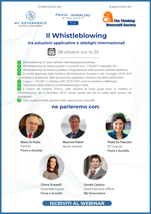 Il Whistleblowing: tra soluzioni applicative e obblighi internazionali